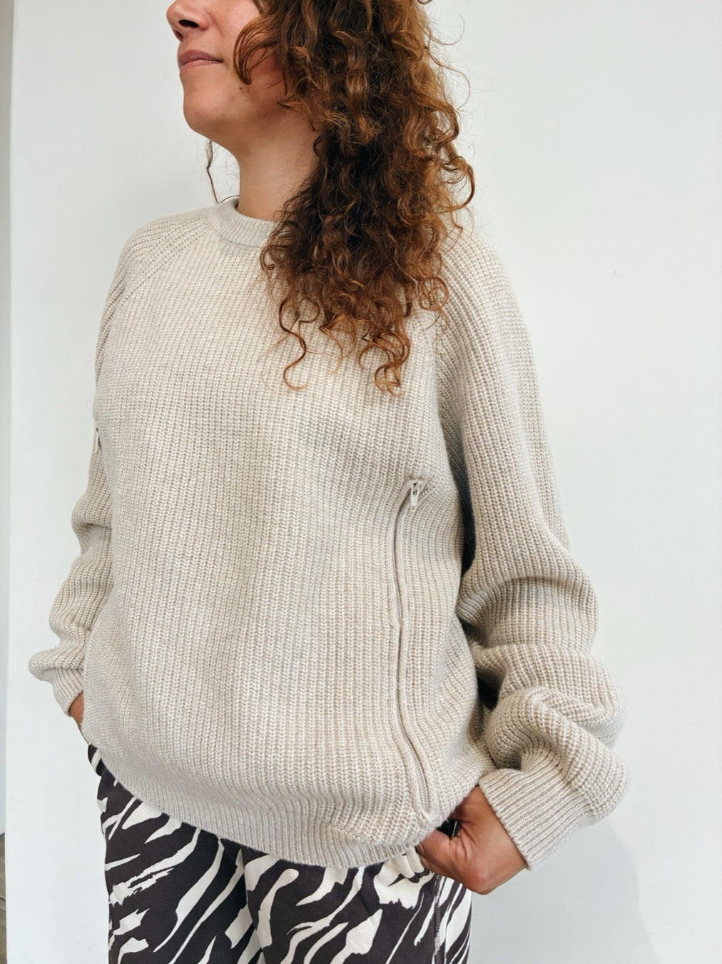 Stillstrickpullover Pull up