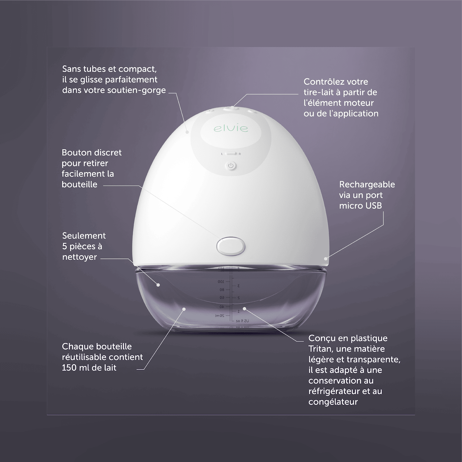 Elvie Pump - Elektrische Milchpumpe (Double)