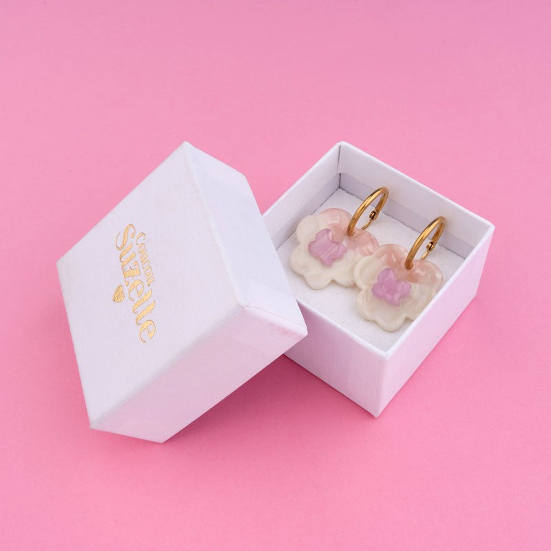 Coucou Suzette - Rose Earrings