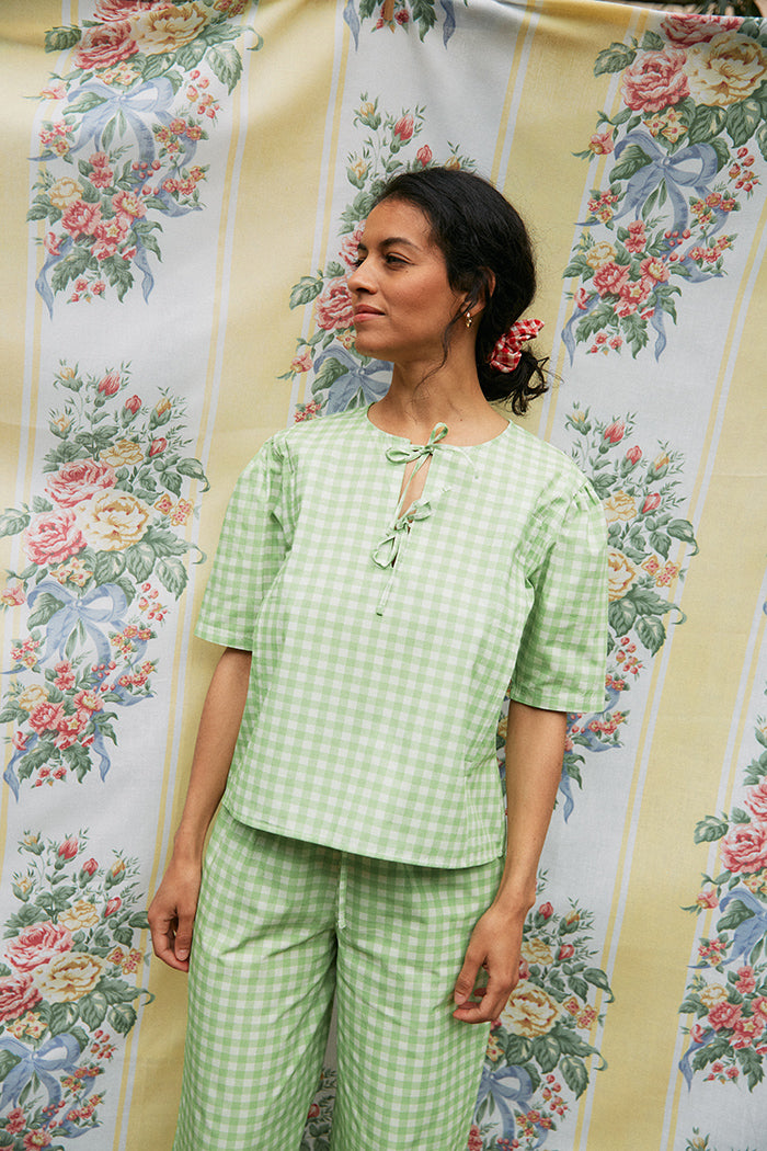 Stillbluse Se tenir à carreau - S (Second Hand)