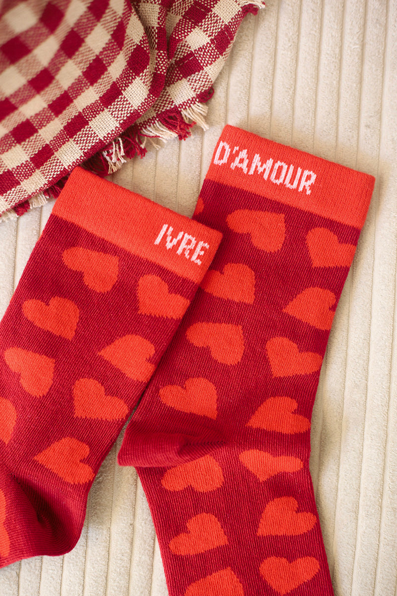 Socken Ivre d'amour
