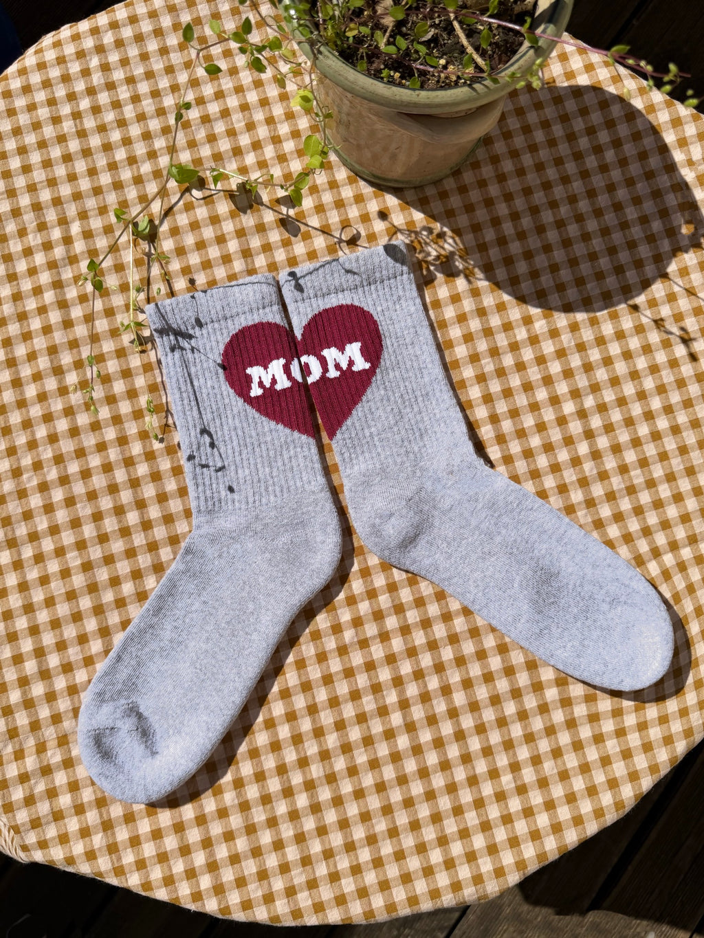 Socken MOM grau