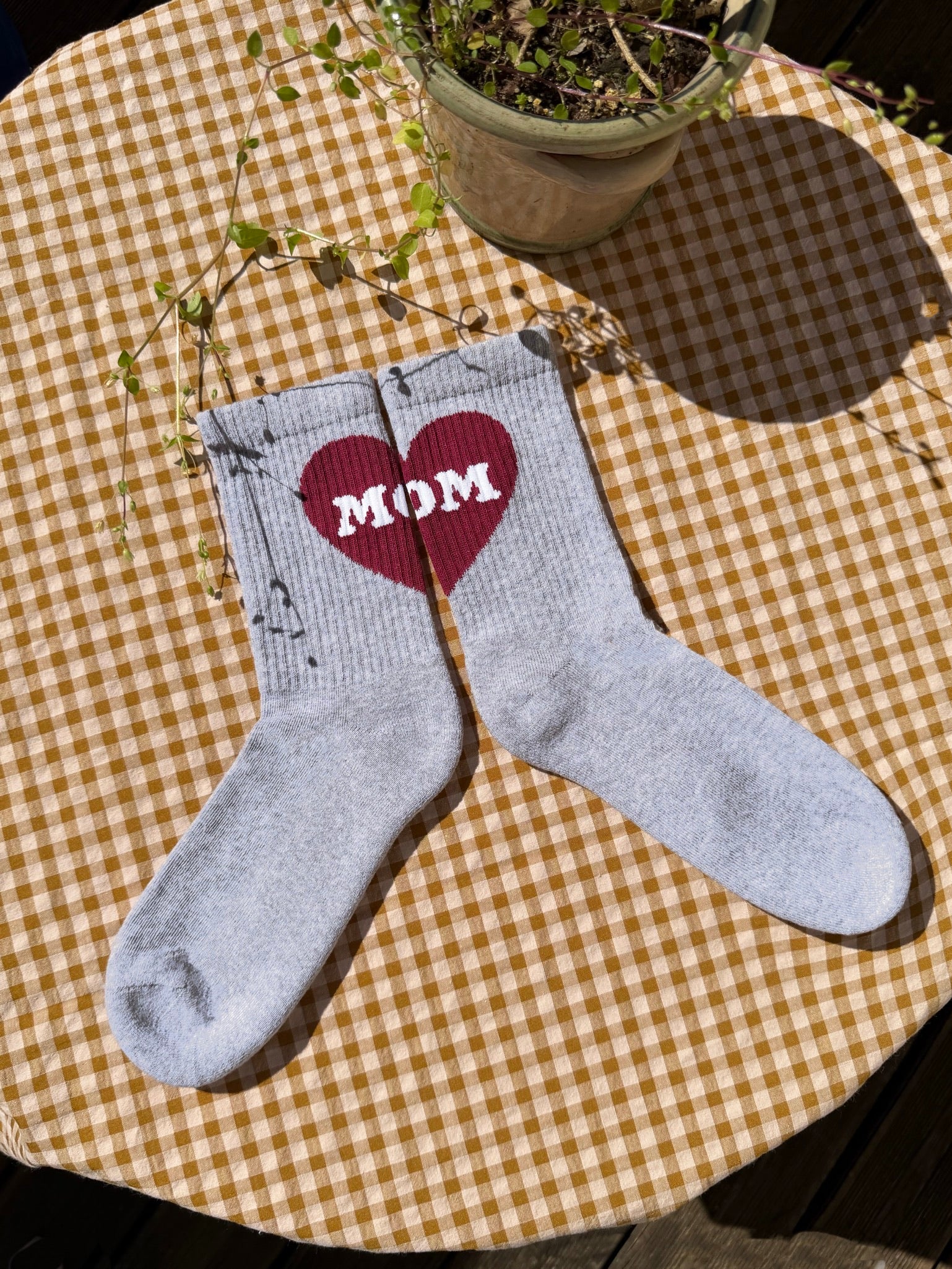 Socken MOM grau