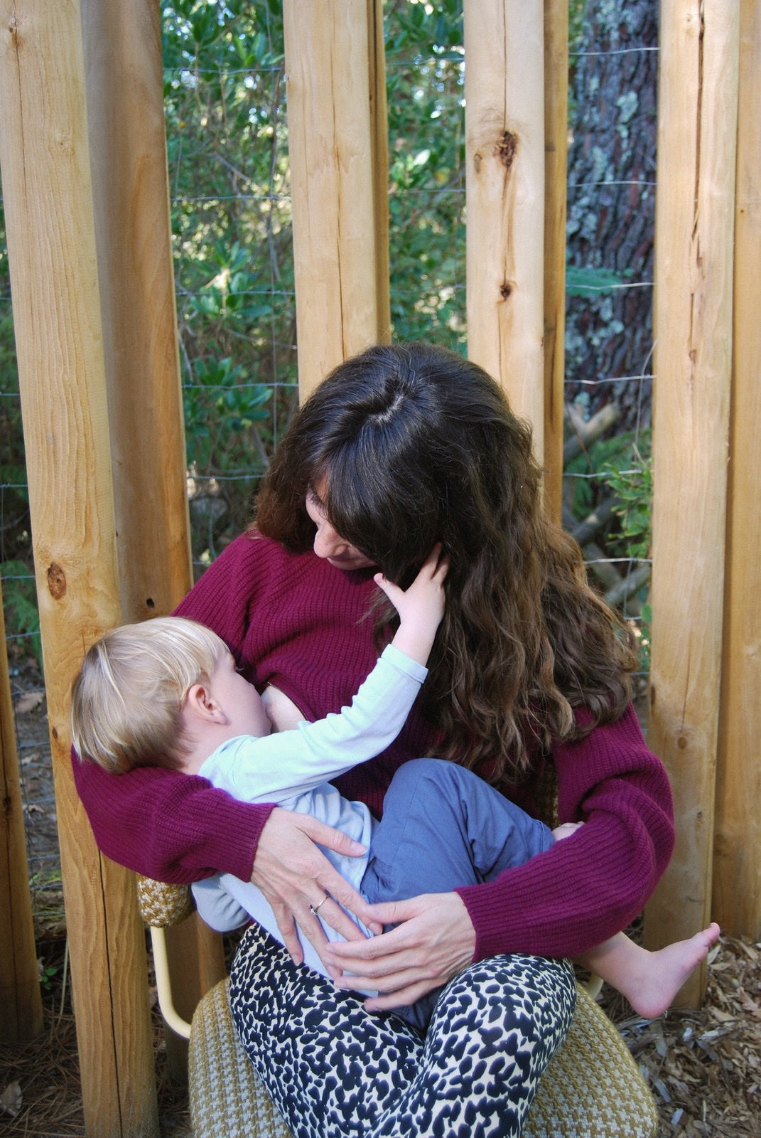 Pull-Up Stillpullover - Burgundy