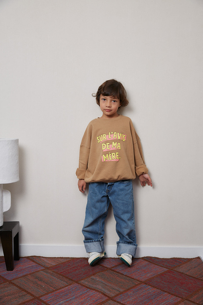 Kinder-Sweatshirt Sur l’avis de ma mère