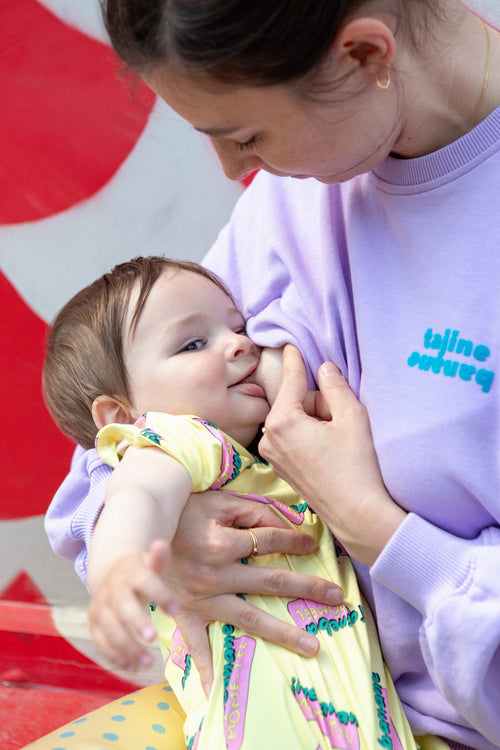 Stillsweatshirt La P'allaite Mauve
