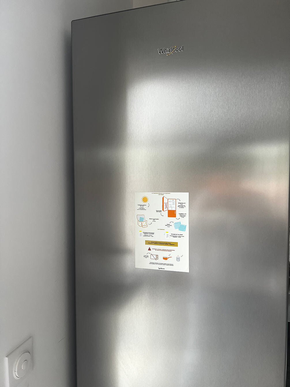 Magnet Aufbewahrung von Muttermilch