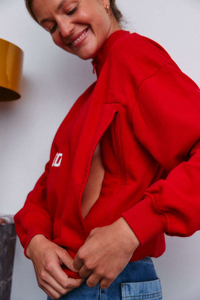 Stillsweatshirt Mom Red
