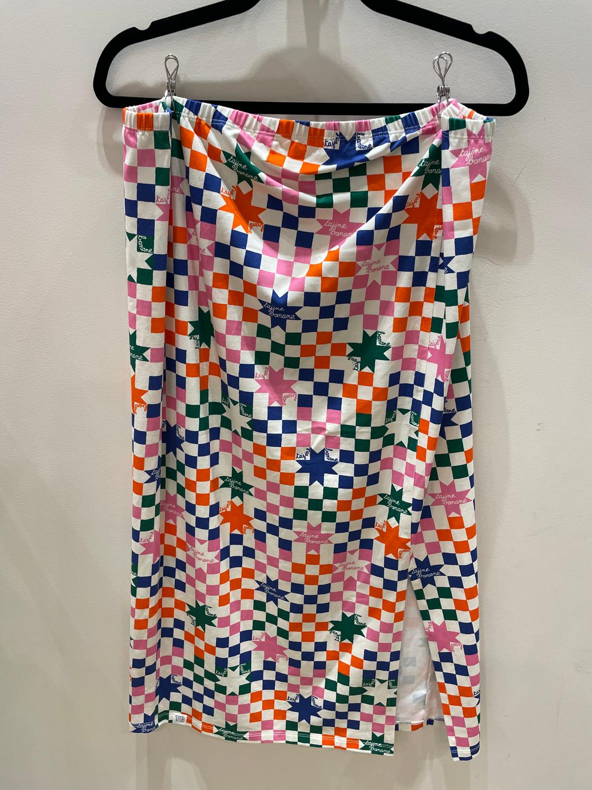 Jupe damier grossesse - Taille 3 (XL-XXL)