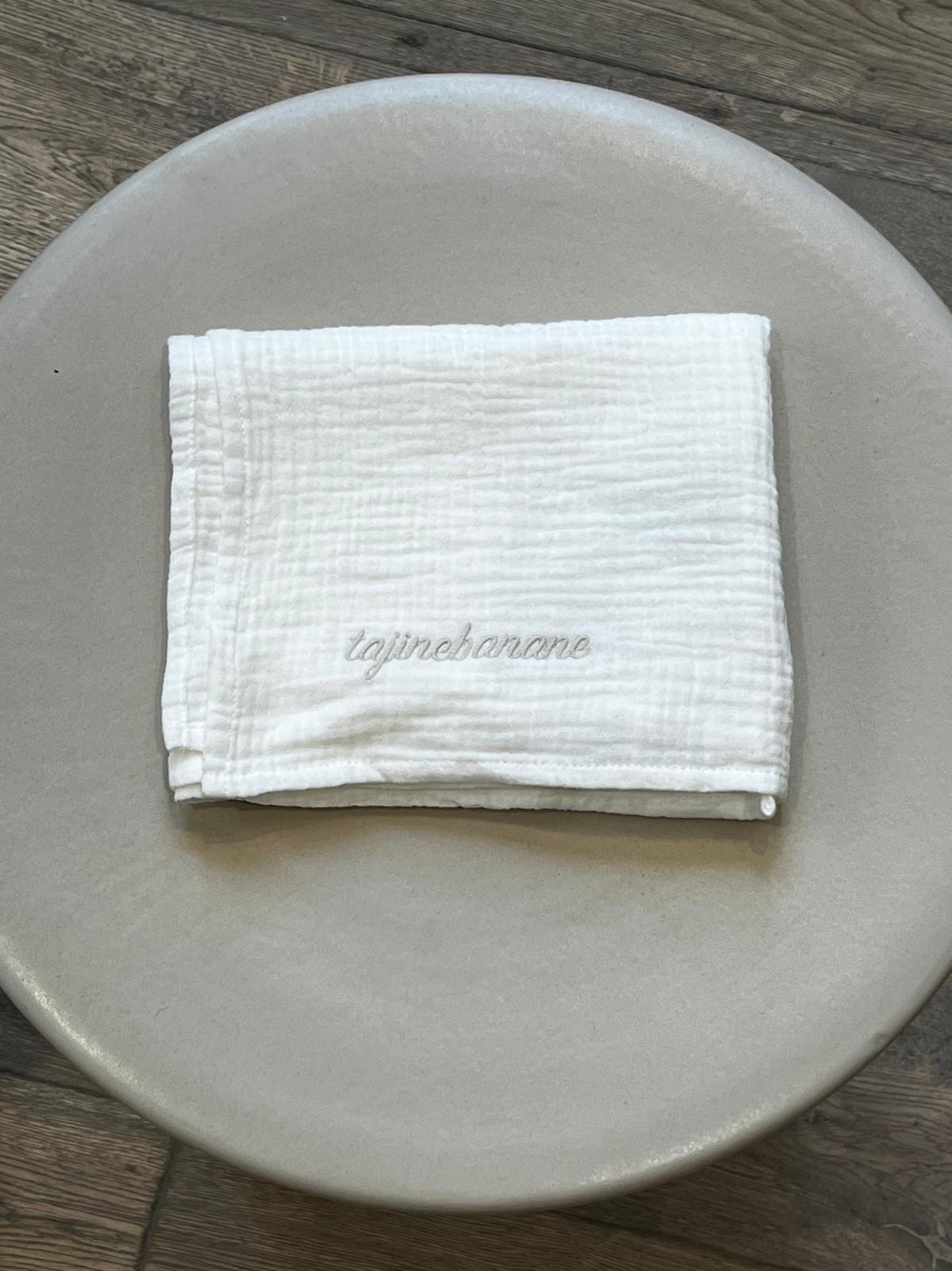 Lange écru - Broderie Tajinebanane