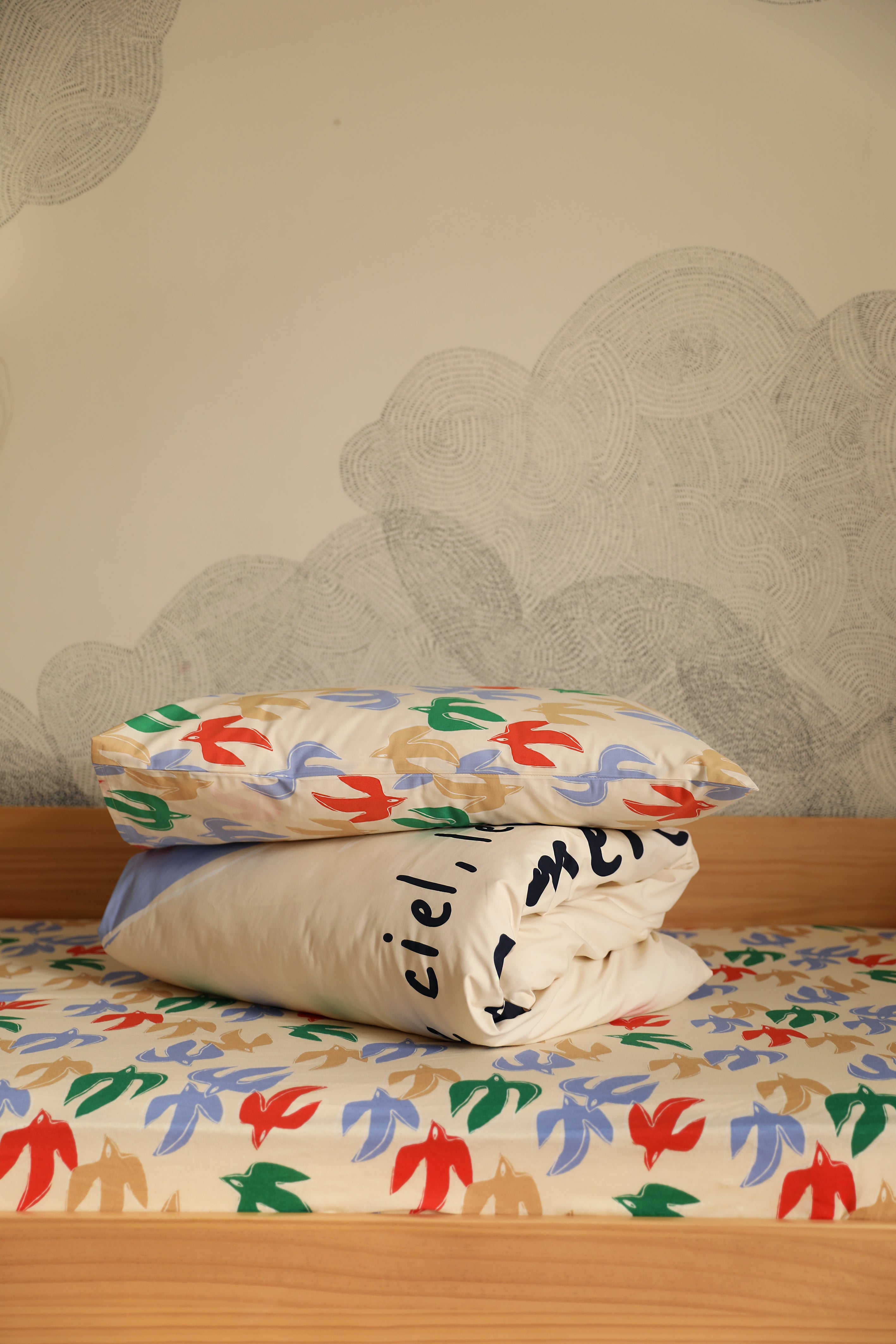 Cosy Bird Nest - Duvet Cover + Pillowcase