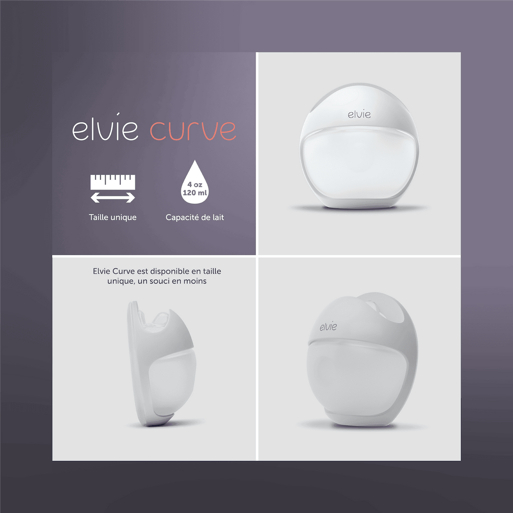 Elvie Curve - Manuelle Silikon-Milchpumpe