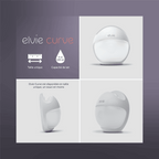 Elvie Curve - Manuelle Silikon-Milchpumpe