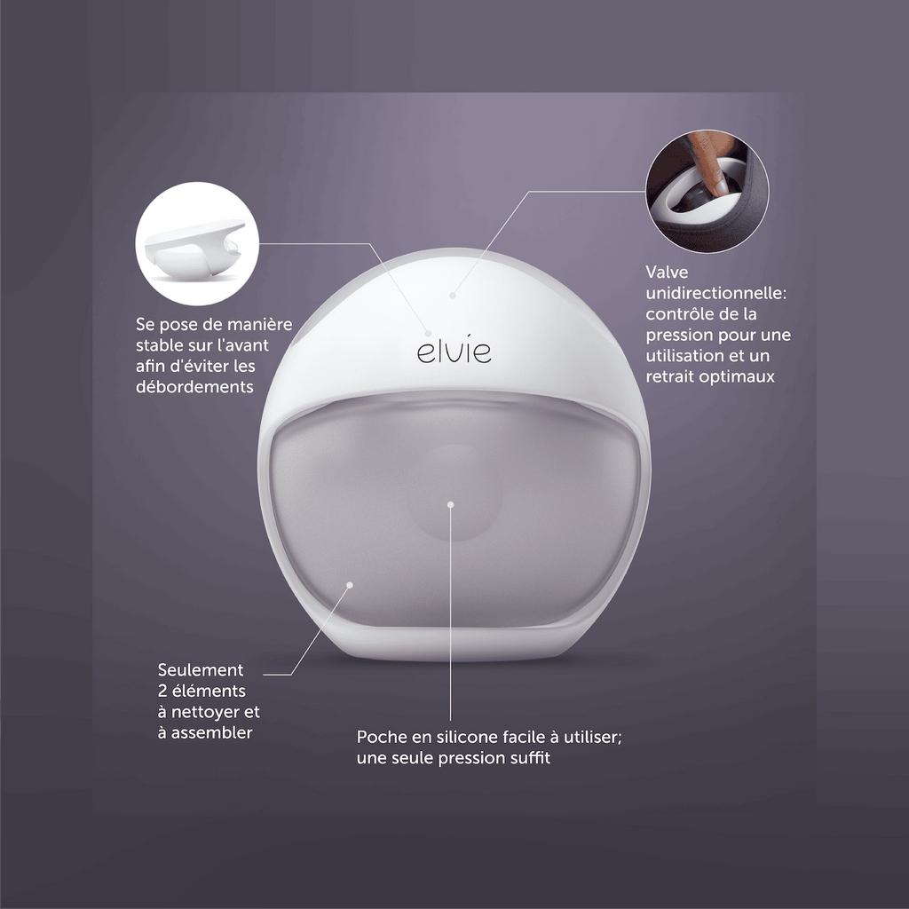 Elvie Curve - Manuelle Silikon-Milchpumpe