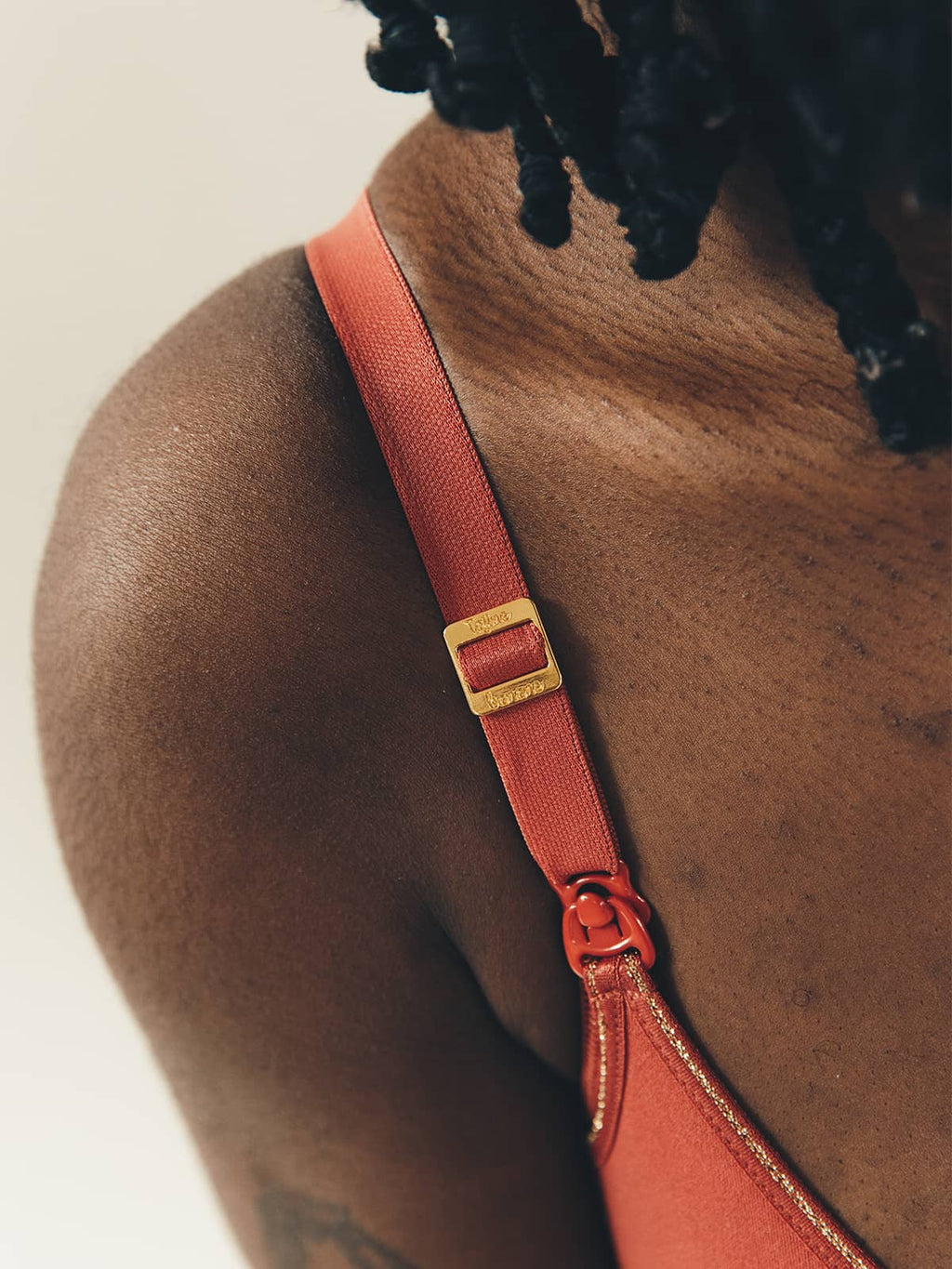 Brassière d'allaitement I'm enough - Tajinebanane x Cache Cœur noir terracotta