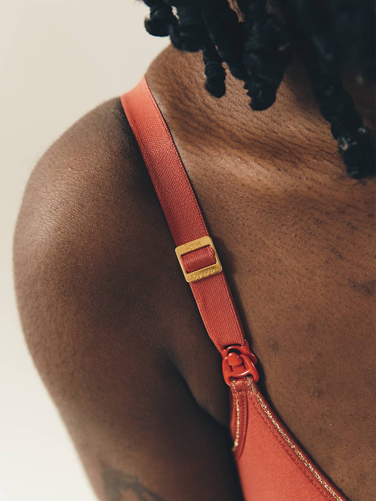 Brassière d'allaitement I'm enough - Tajinebanane x Cache Cœur noir terracotta